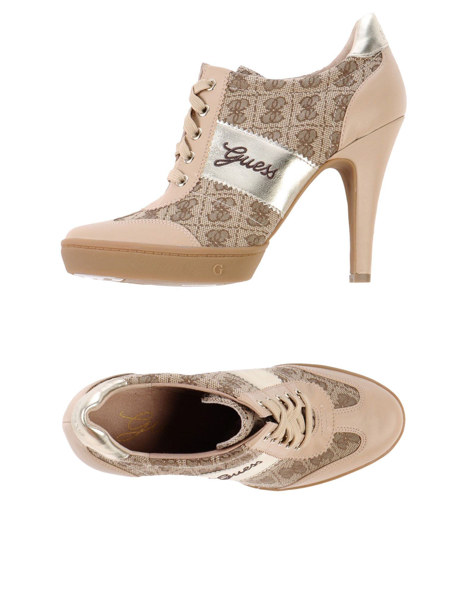 Guess Lace-up Shoes in Beige | Lyst