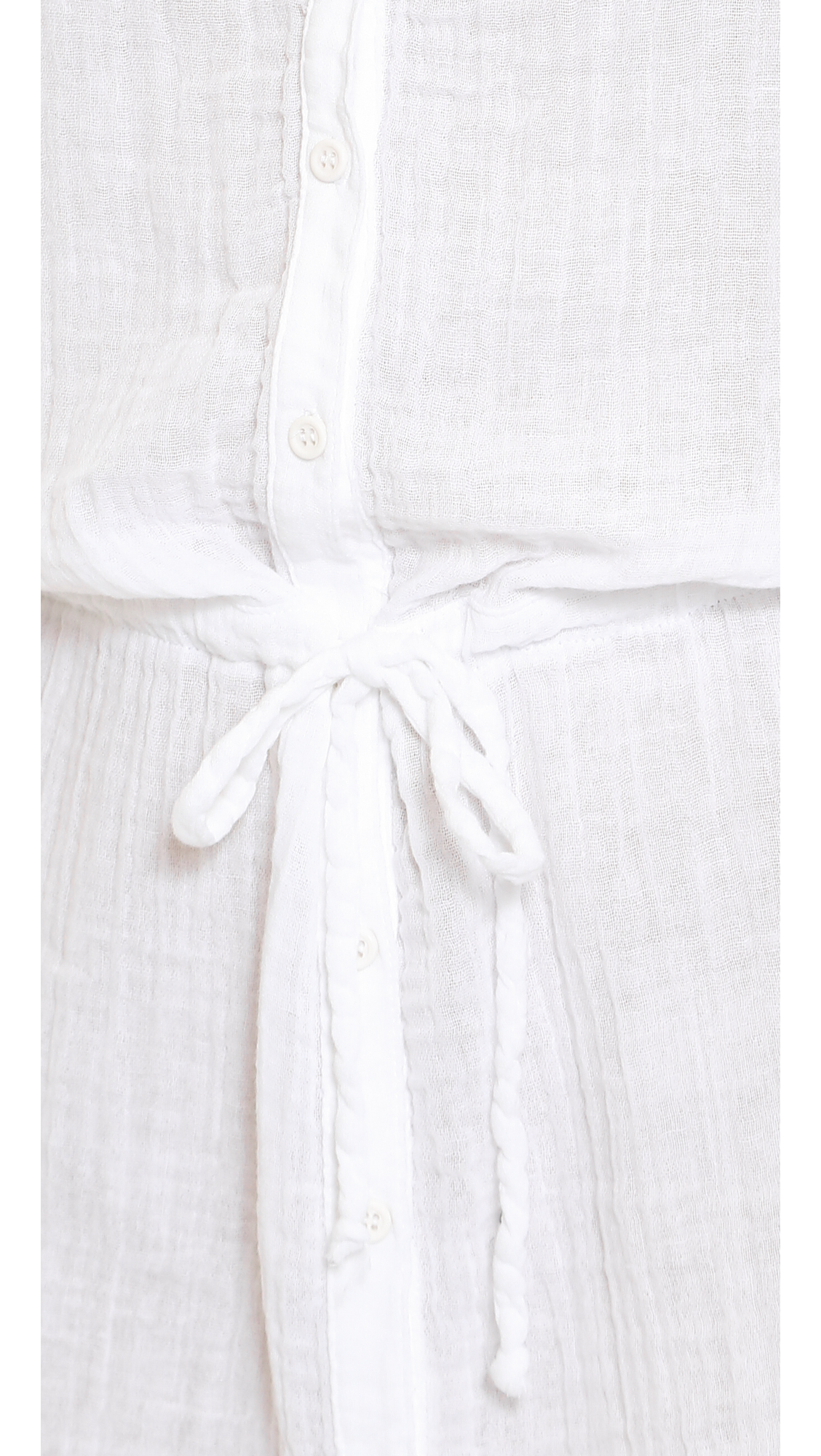 Lyst Three Dots Double Gauze Cover Up Dress White in White