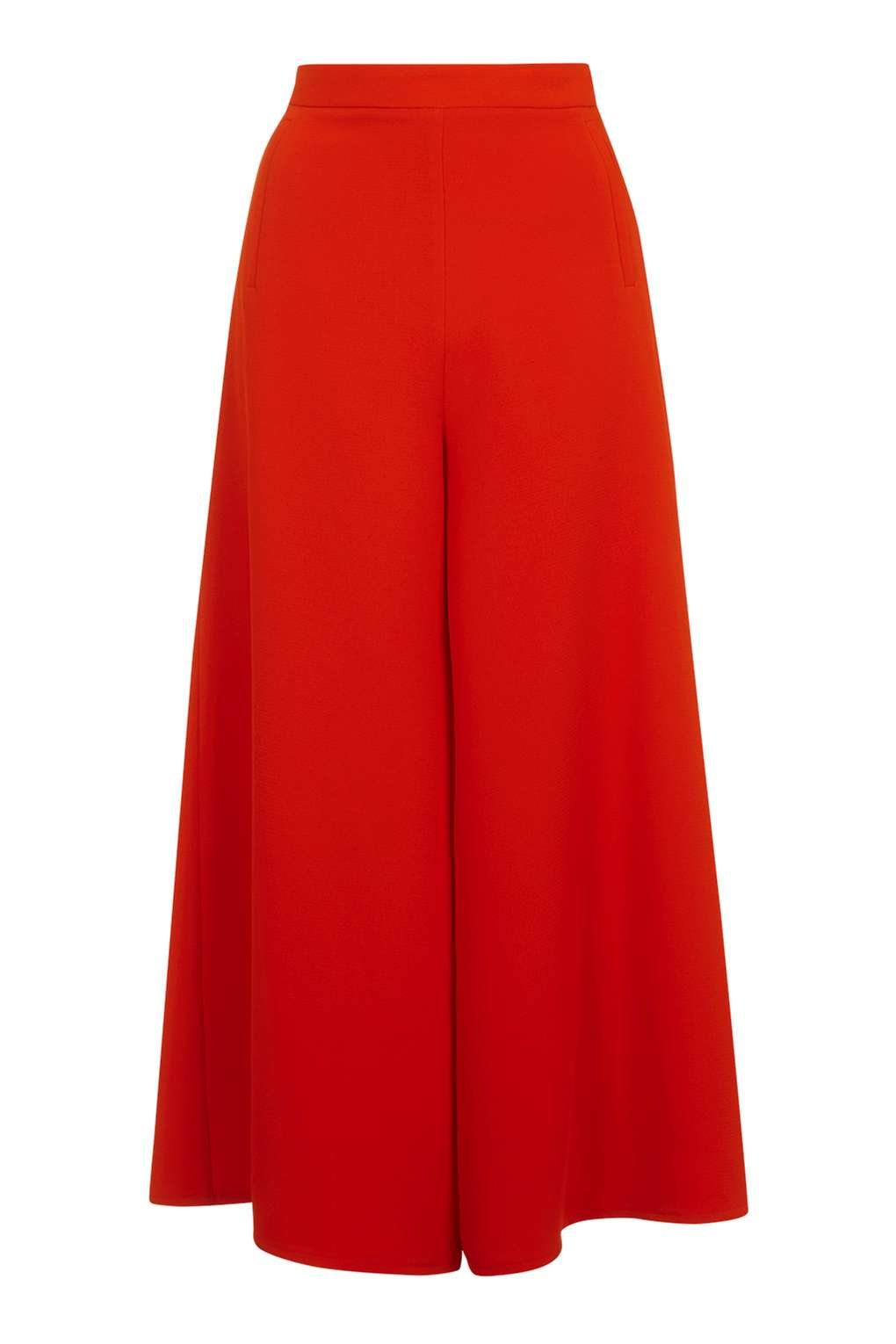 Topshop Wide Leg Palazzo Trousers in Red | Lyst