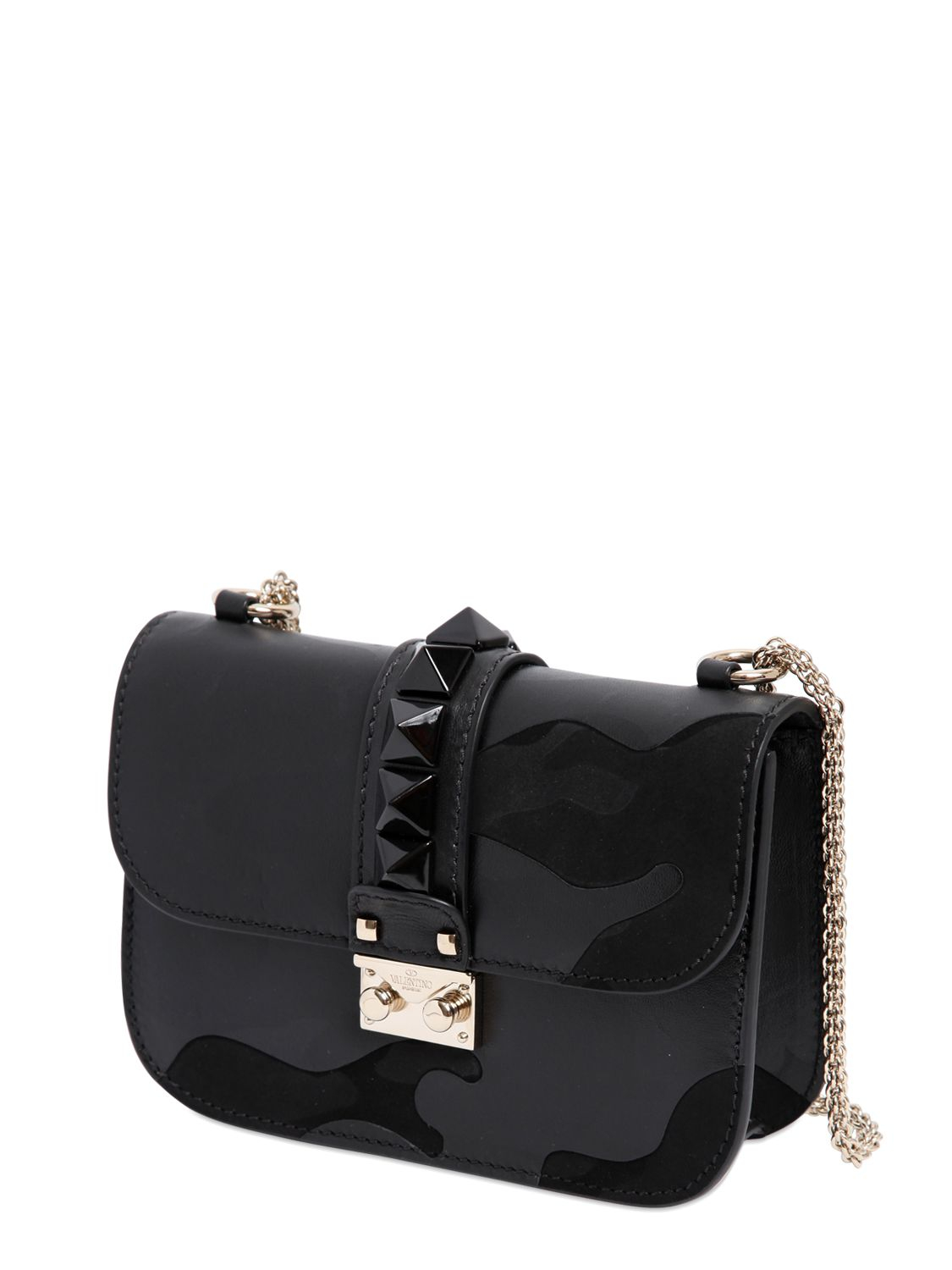 valentino camonuoir patchwork suede leather bag in black valentino camonuoir patchwork suede leather bag in black