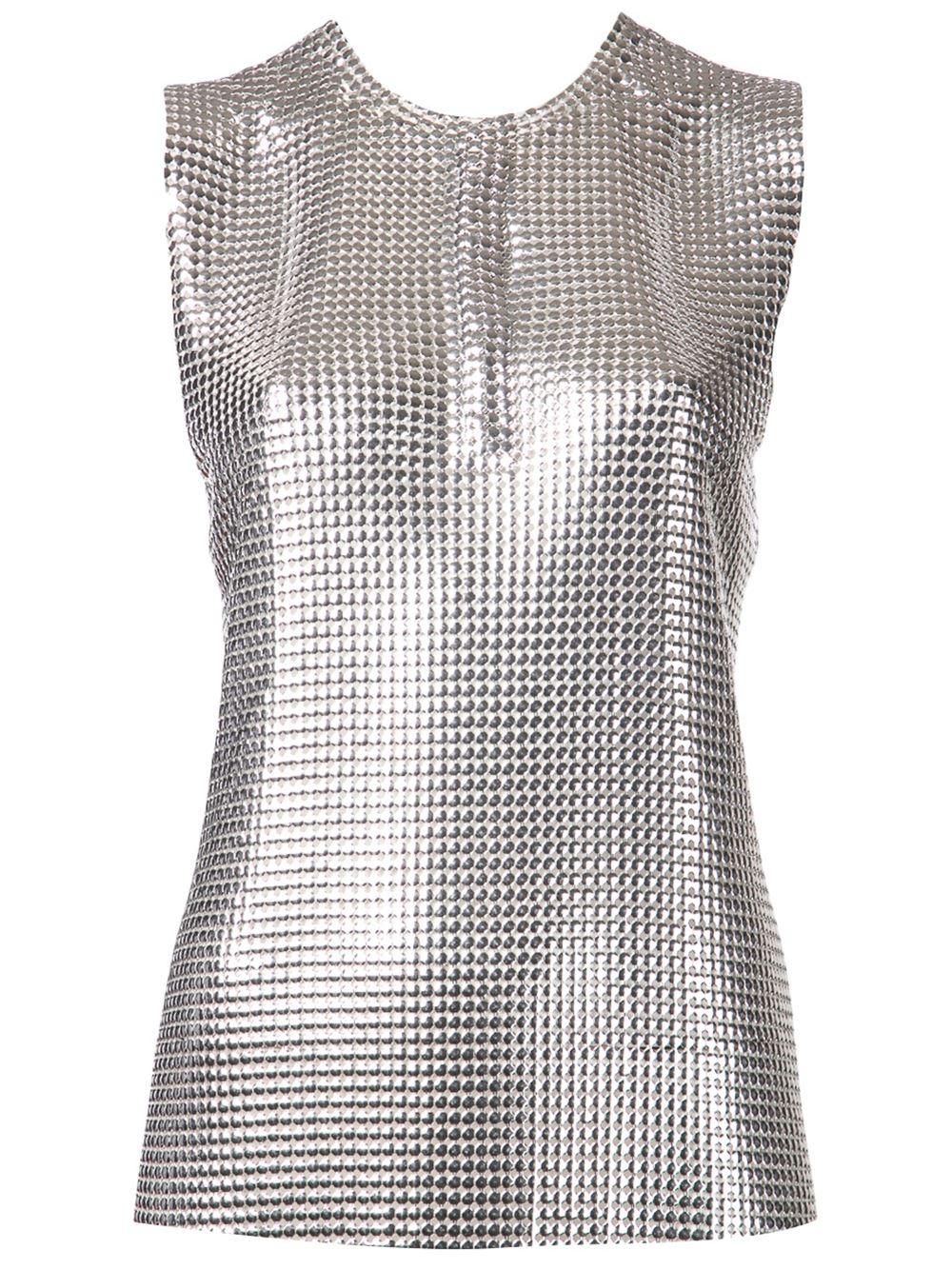 Lyst - Paco Rabanne Chainmail Top in Metallic