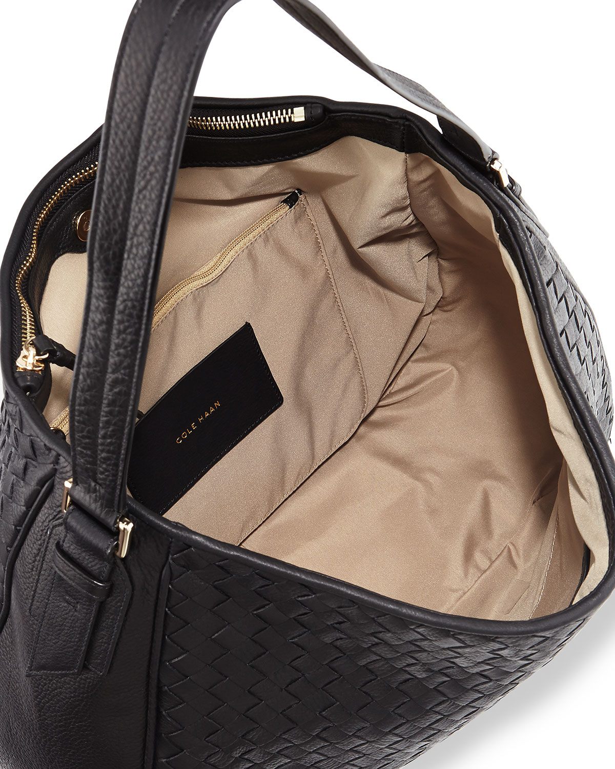 Lyst Cole Haan Junia Leather Hobo Bag In Black Gallery