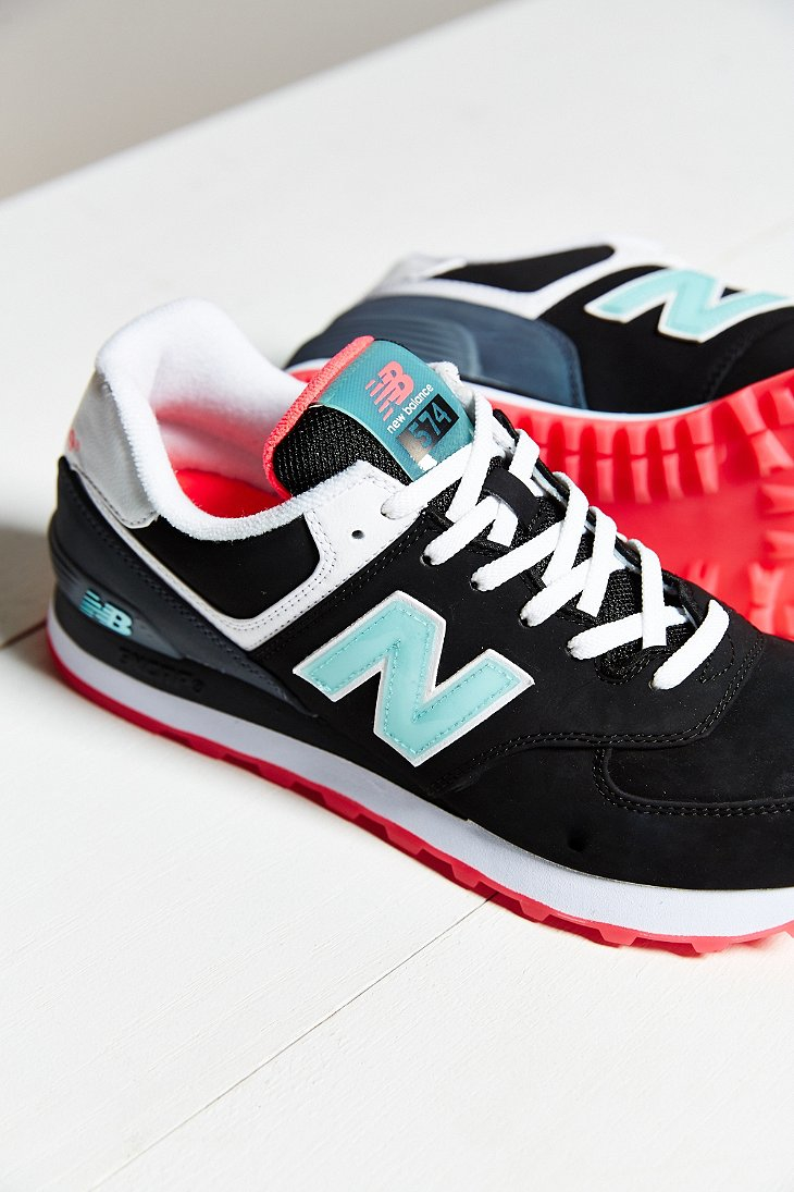 Lyst - New Balance 574 Glacial Running Shoe in Black