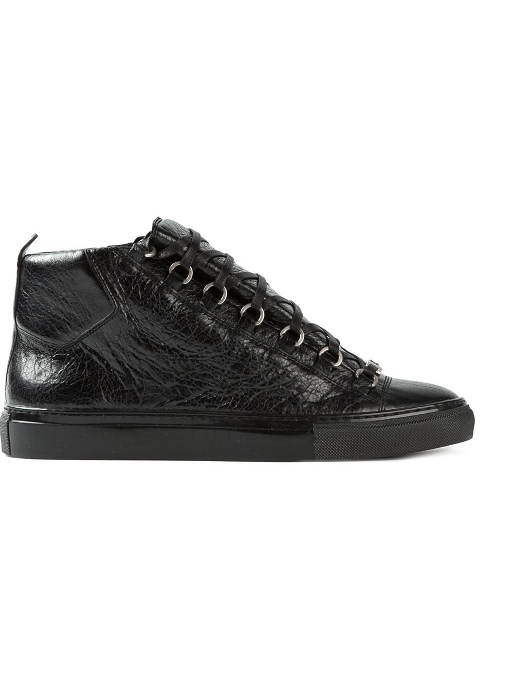 balenciaga arena high sneakers black