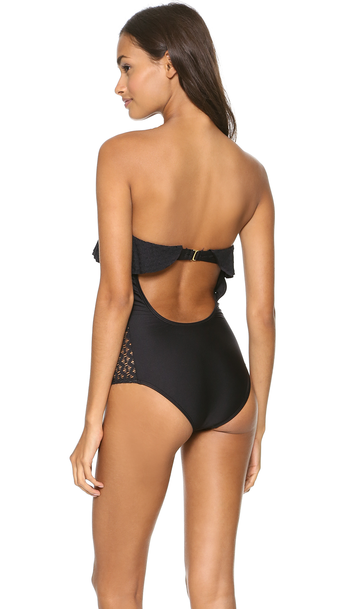 Ella moss Ebony One Piece Swimsuit Black in Black Lyst