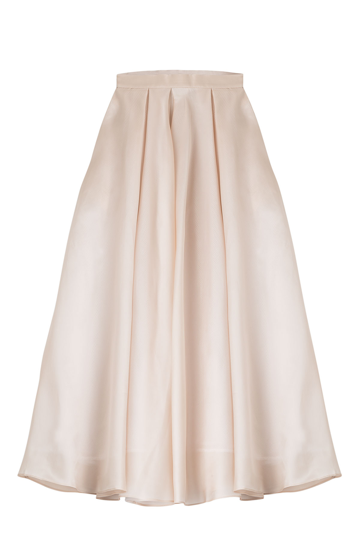 Lyst - Ostwald Helgason Silk Organza Skirt With Mesh Underlay in Pink
