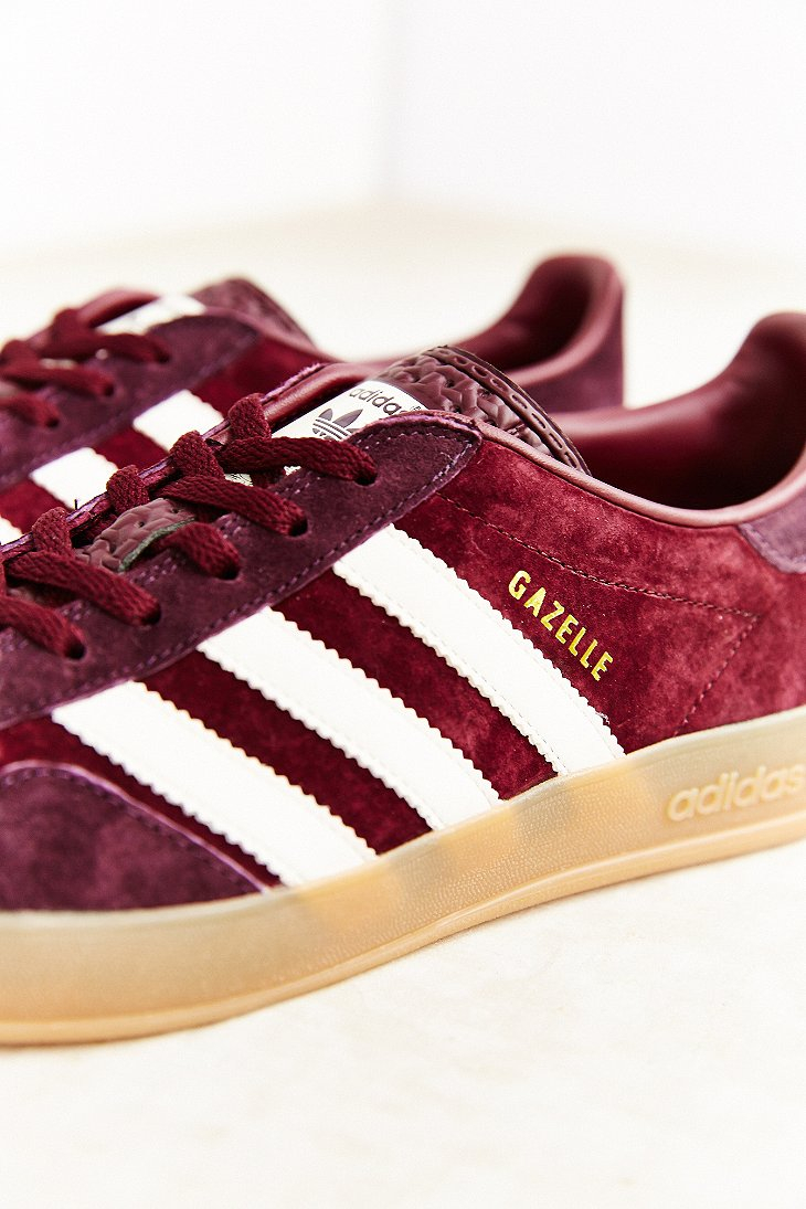 adidas gazelle maroon gum sole