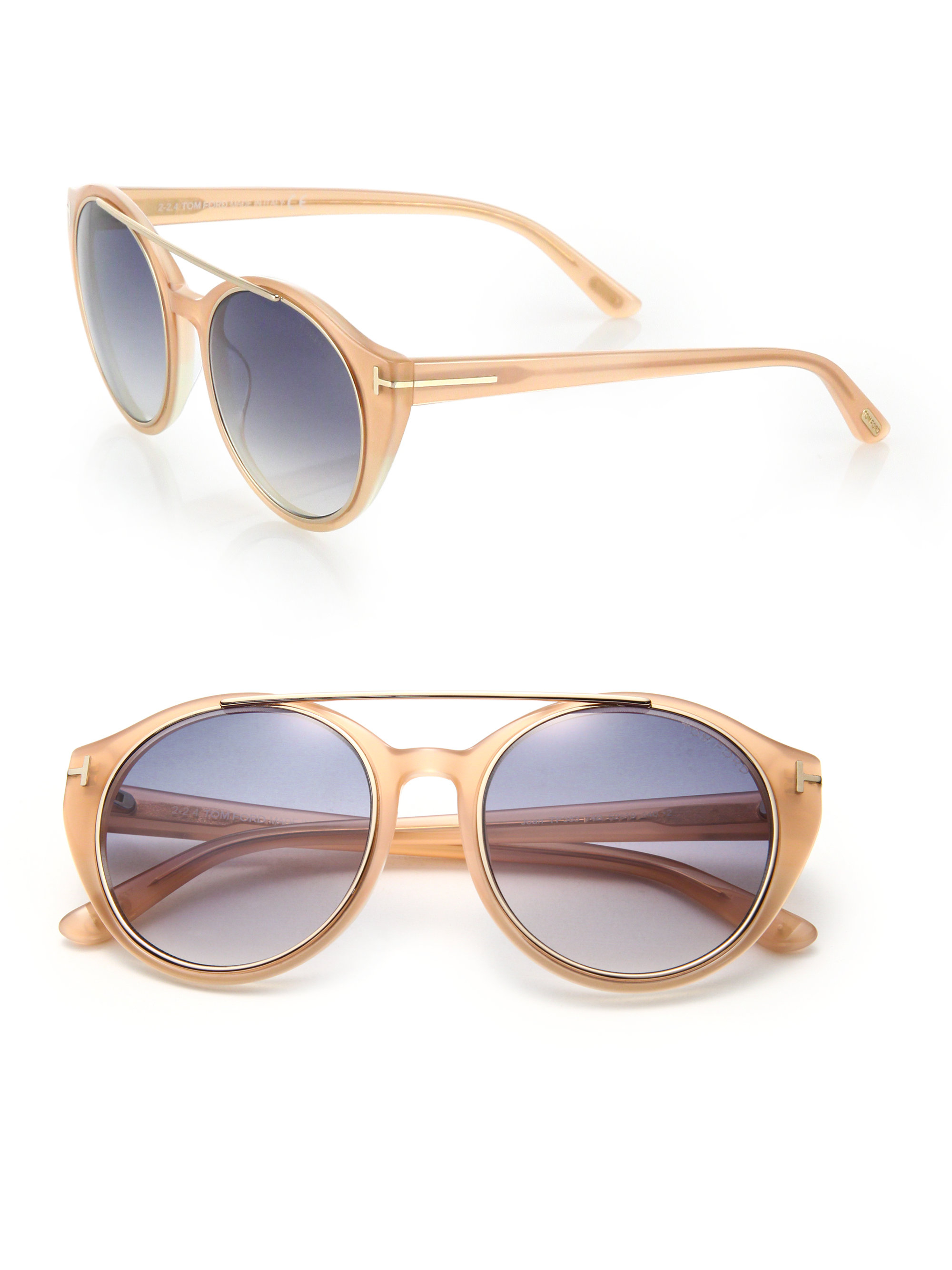Lyst - Tom Ford Joan 52mm Cat's-eye Sunglasses in Orange