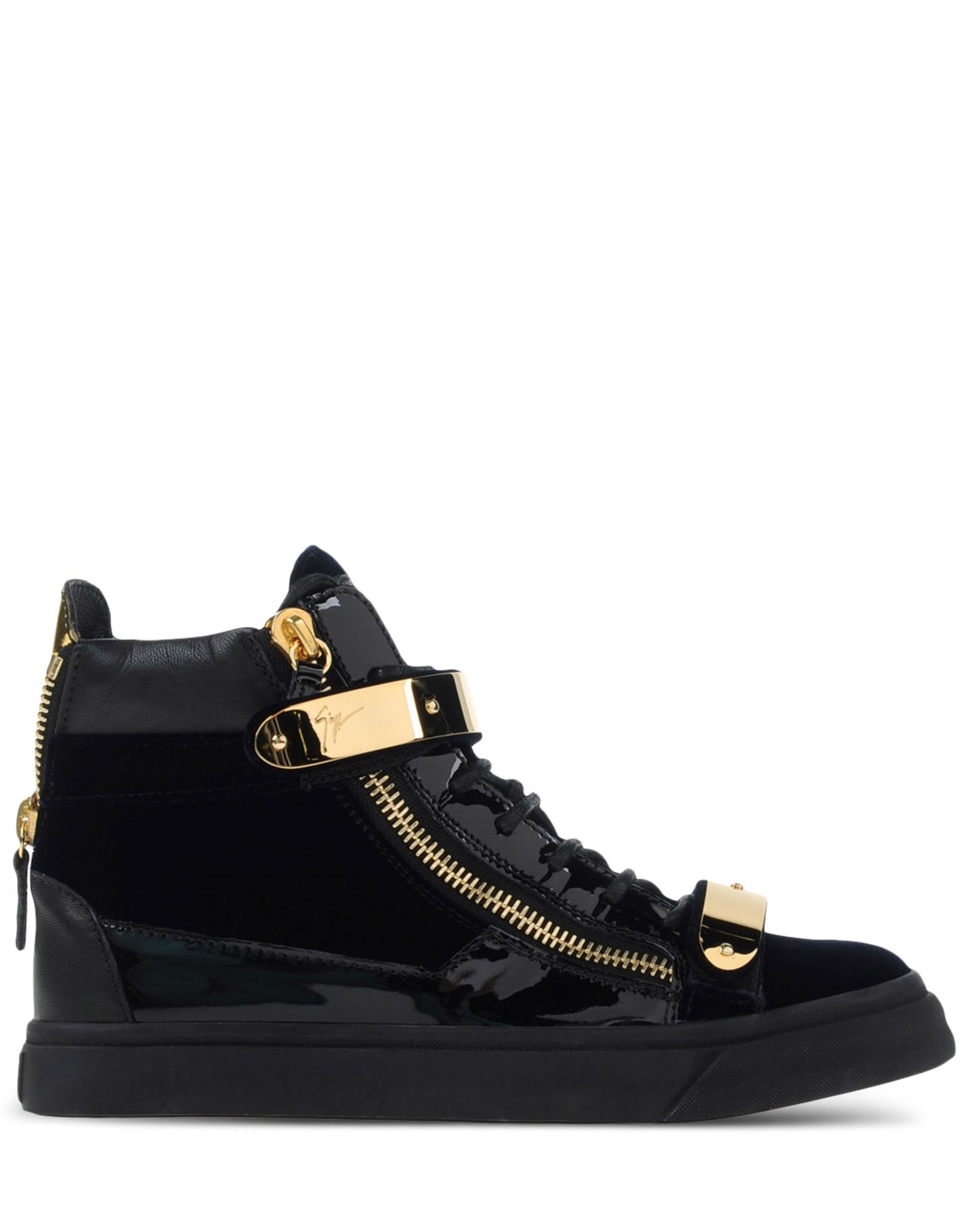 Giuseppe zanotti High-Top Sneakers in Black | Lyst
