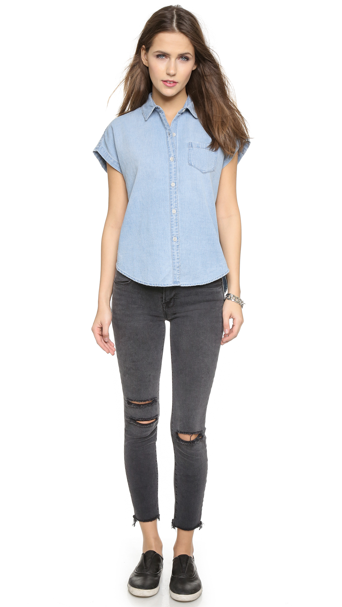 Lyst - Joe'S Jeans Andee Button Down Shirt in Blue