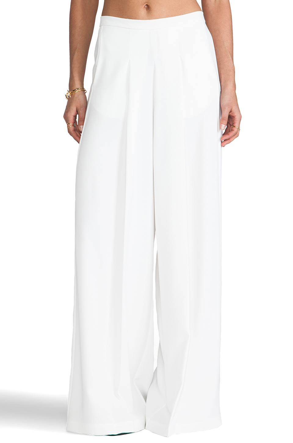 Clover Canyon Wide Leg Pant in White | Lyst