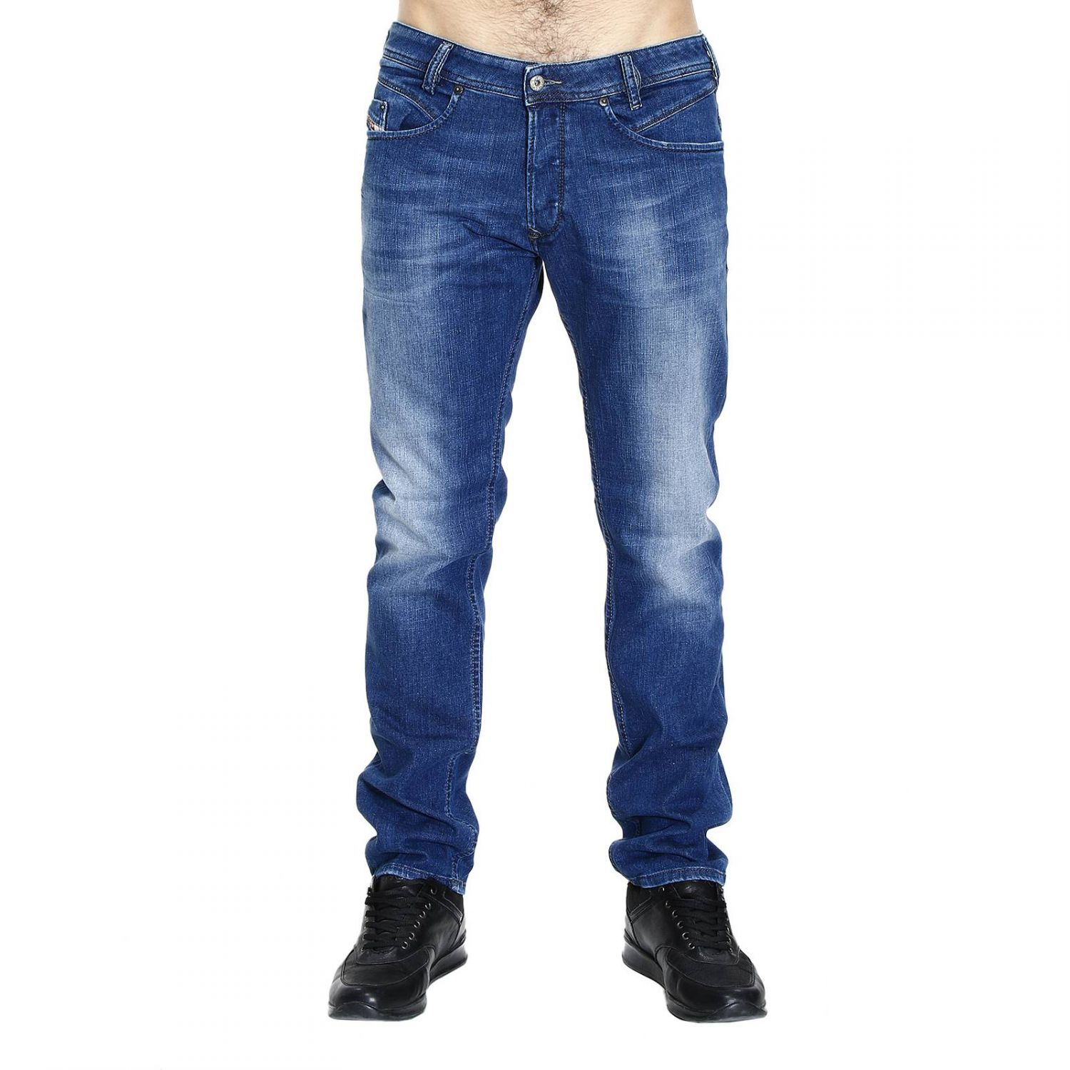 Lyst - Diesel Krooley-ne 0607r Slim-fit Tapered Jogg Jeans, Men's, Size ...