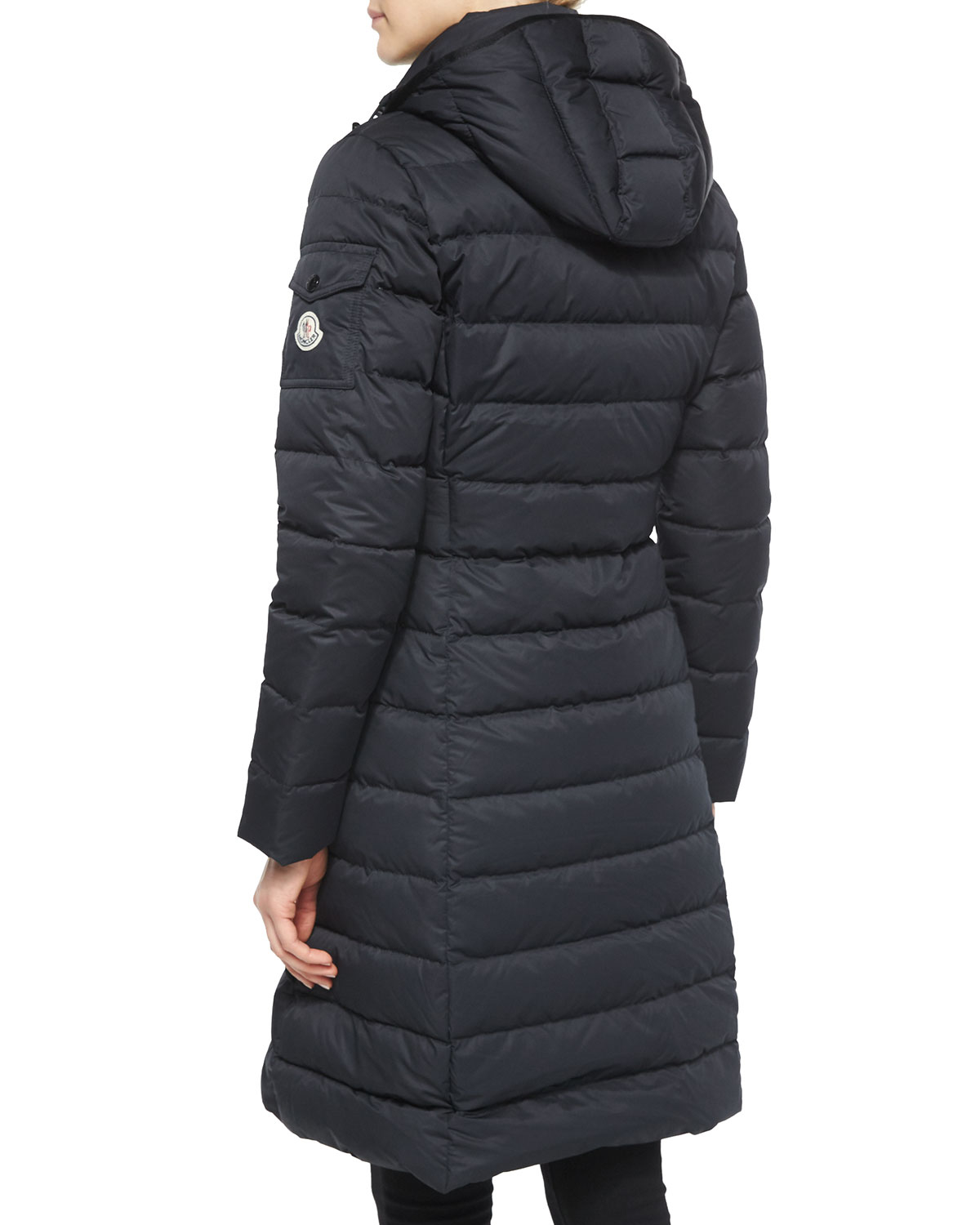 Moncler Moka Quilted Coat in Blue | Lyst