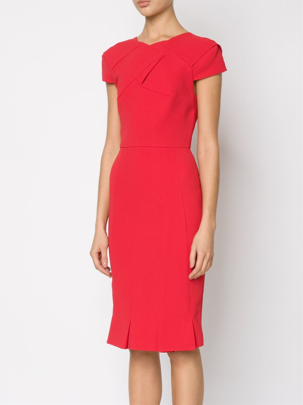 Lyst - Roland Mouret 'linte' Dress in Red