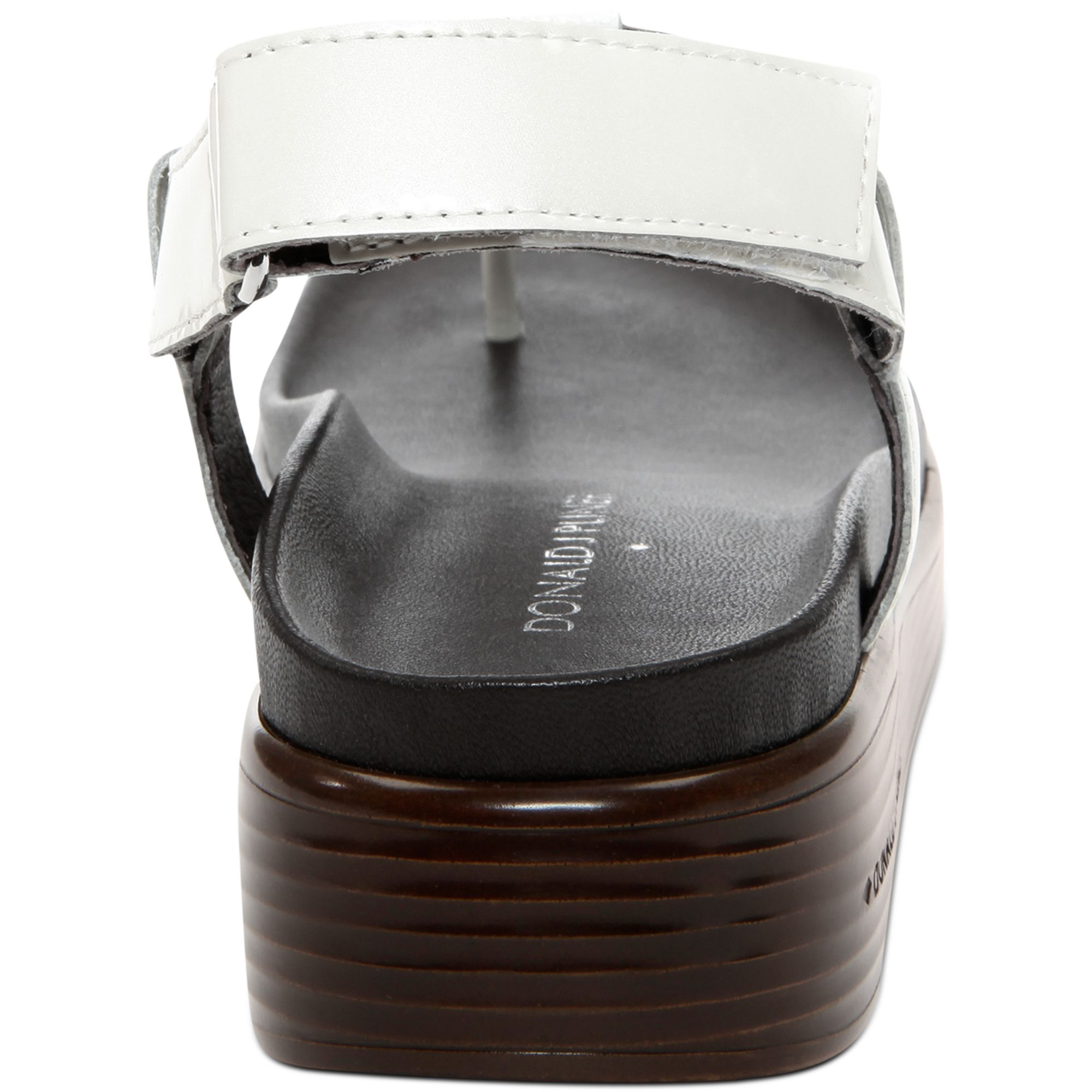 Donald j pliner Donald J Pliner Womens Felice Flat Thong Sandals in Black | Lyst