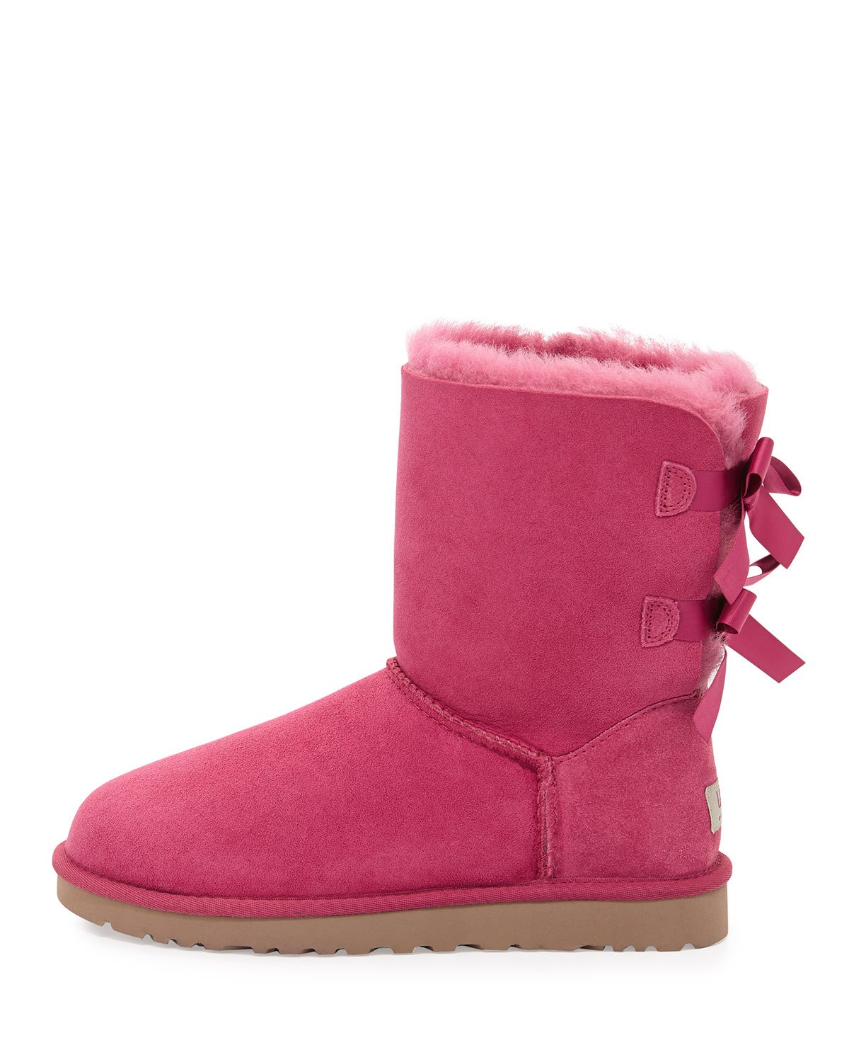 Ugg Bailey Bow-Back Short Boot in Pink (VICTORIAN PINK) | Lyst