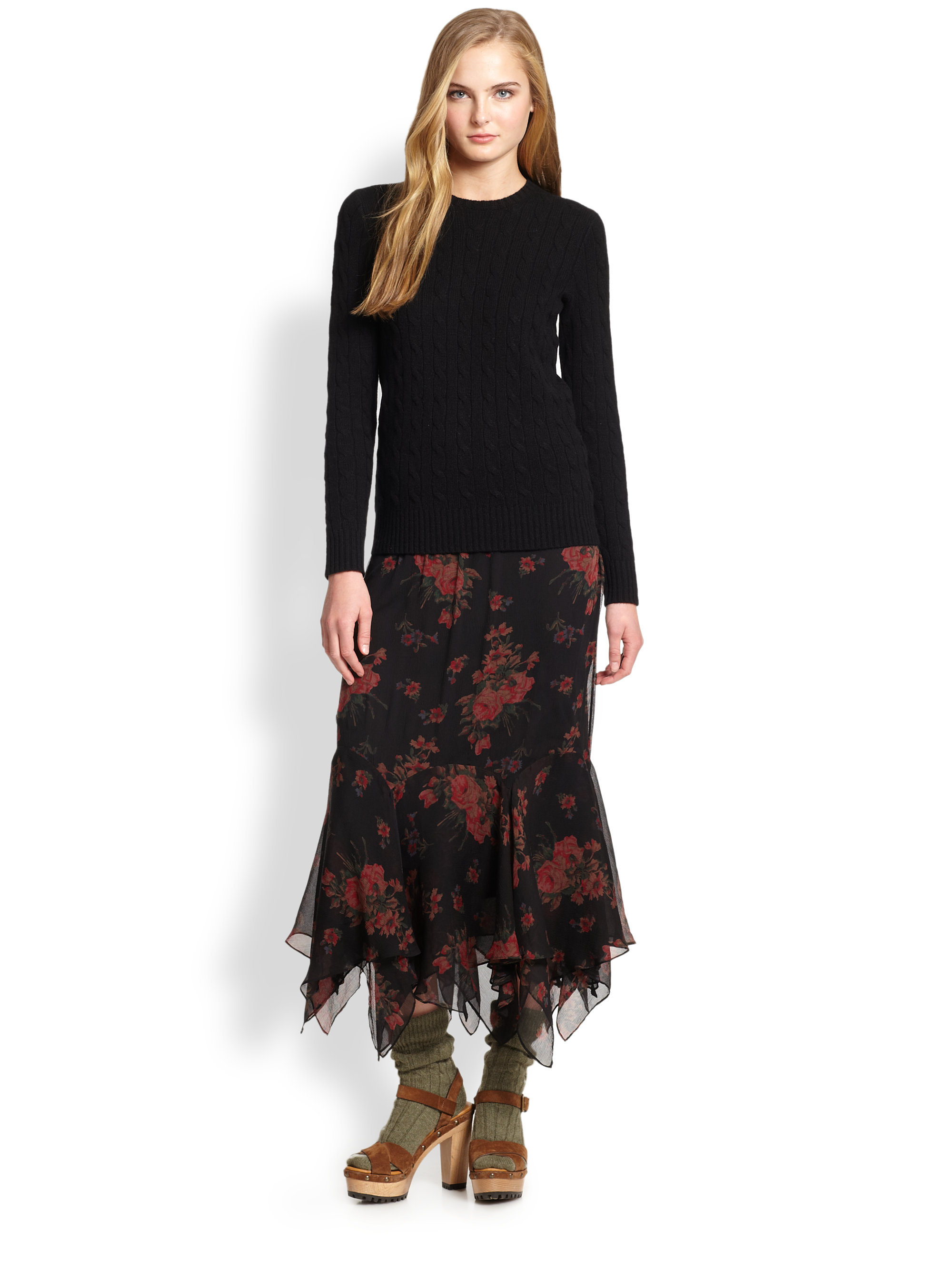 polo ralph lauren floral linen tunic