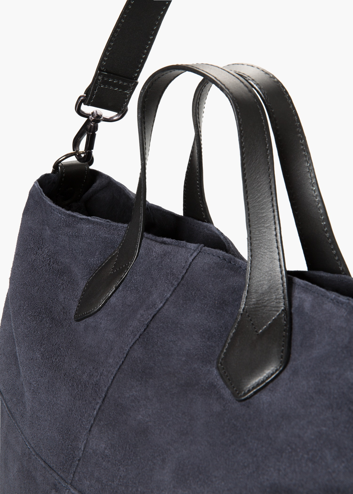 mango black suede bag