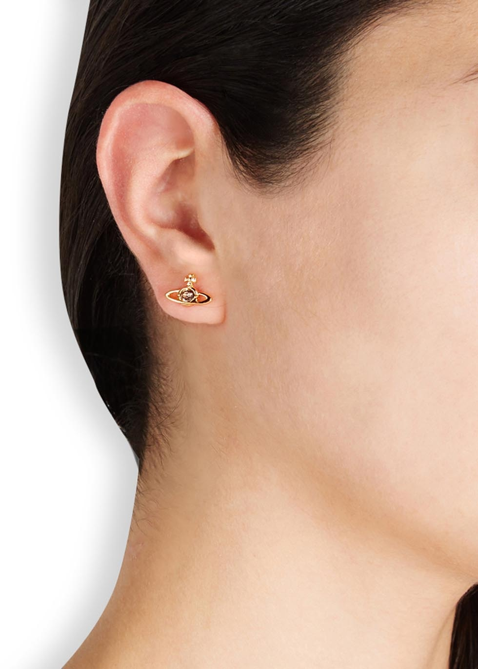 Vivienne Westwood Nano Solitaire Earrings Rose Gold The Best