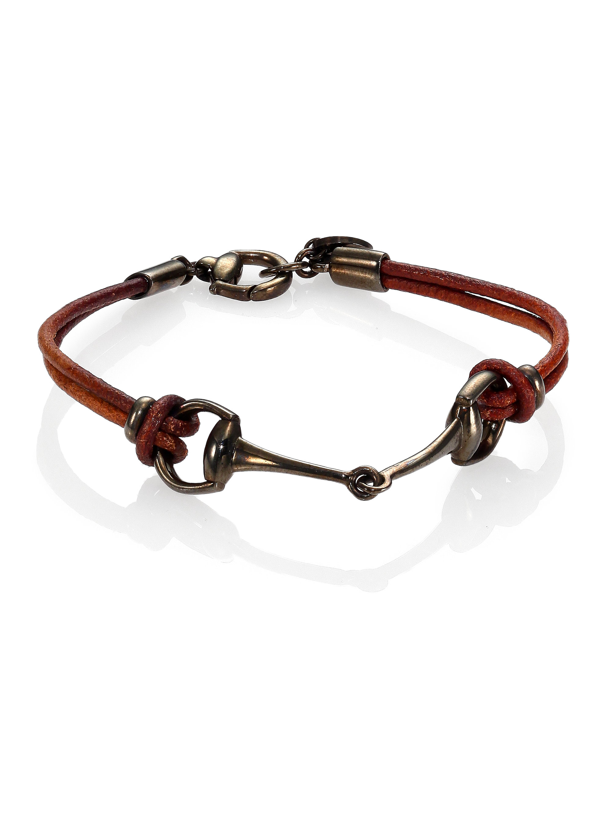 Lyst Gucci Horsebit Bracelet In Brown For Men Gallery