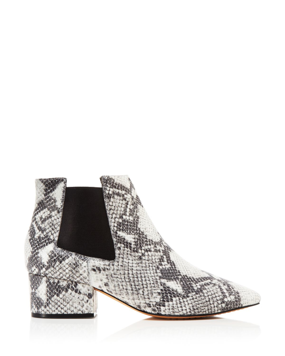 subtle snake embossed chelsea boot