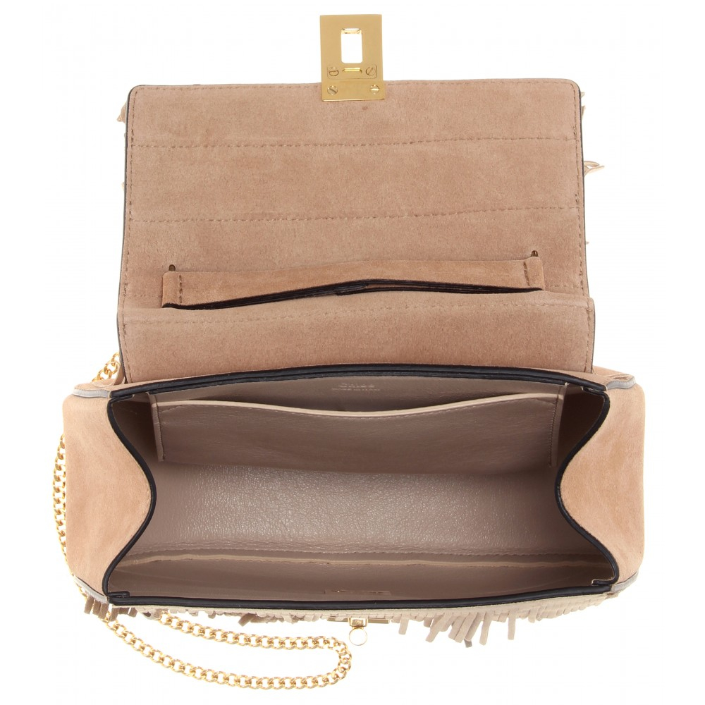 chloe cheap handbags - Chlo Drew Fringed Suede Shoulder Bag in Beige (misty beige height ...