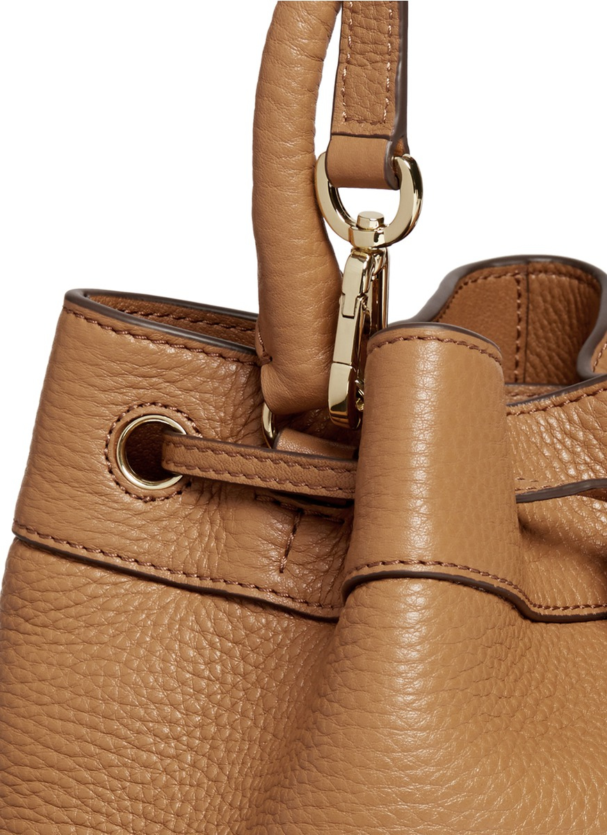 Lyst - Tory Burch 'robinson' Leather Bucket Bag in Brown