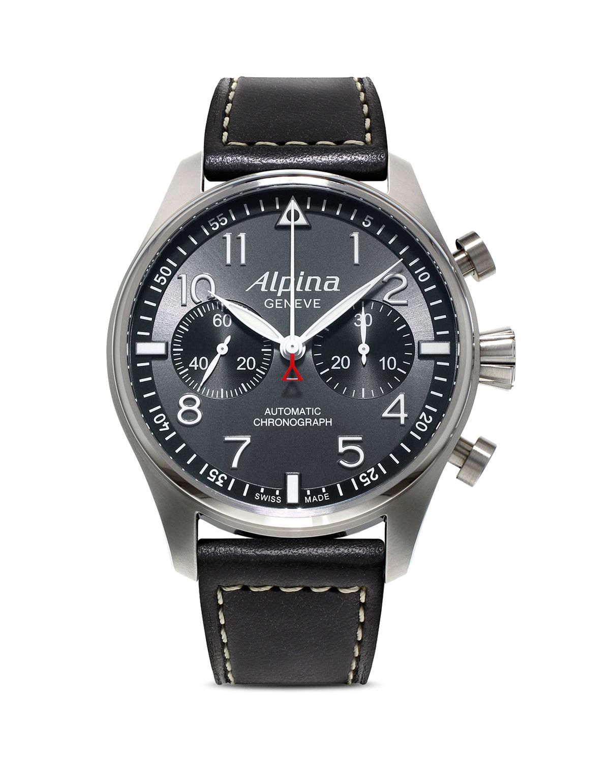 Alpina Startimer Pilot Chronograph Watch, 44mm in Metallic for Men | Lyst