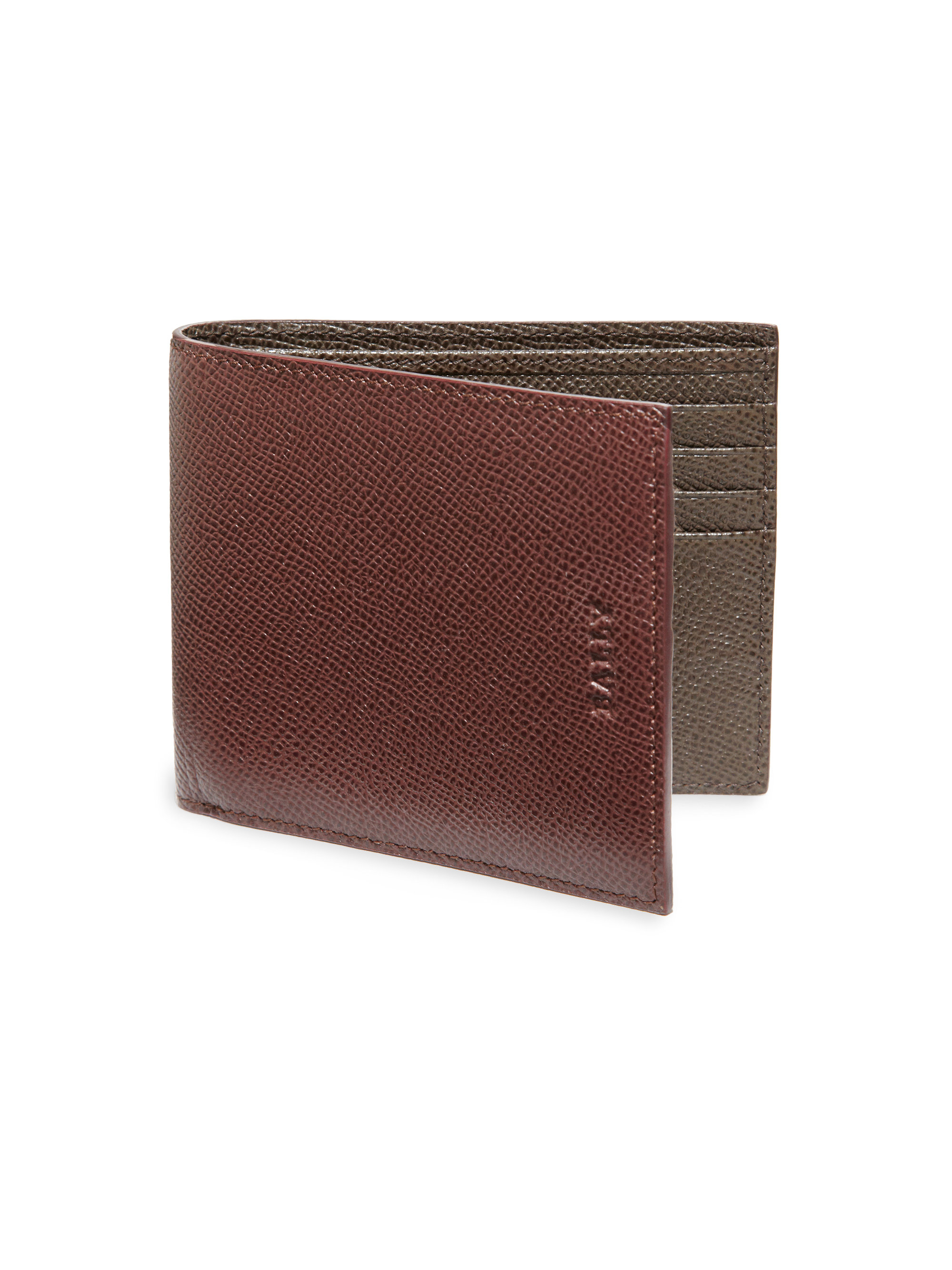 Bally Bollen Leather Wallet in Brown for Men | Lyst