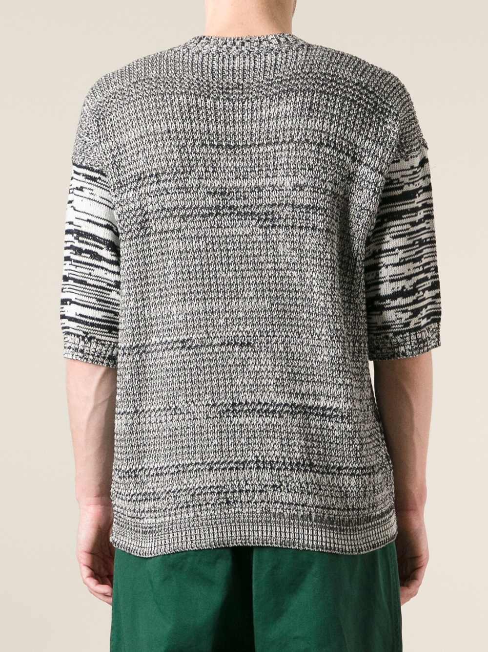 Marni Knitted Pattern Sweater in Black for Men Lyst