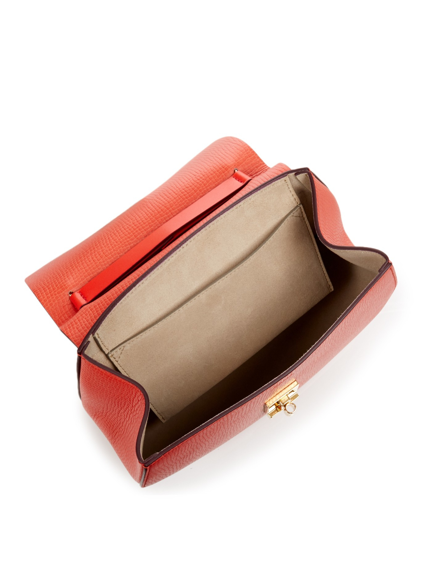 Chlo Drew Small Leather Cross-Body Bag in Red (RED MULTI) | Lyst