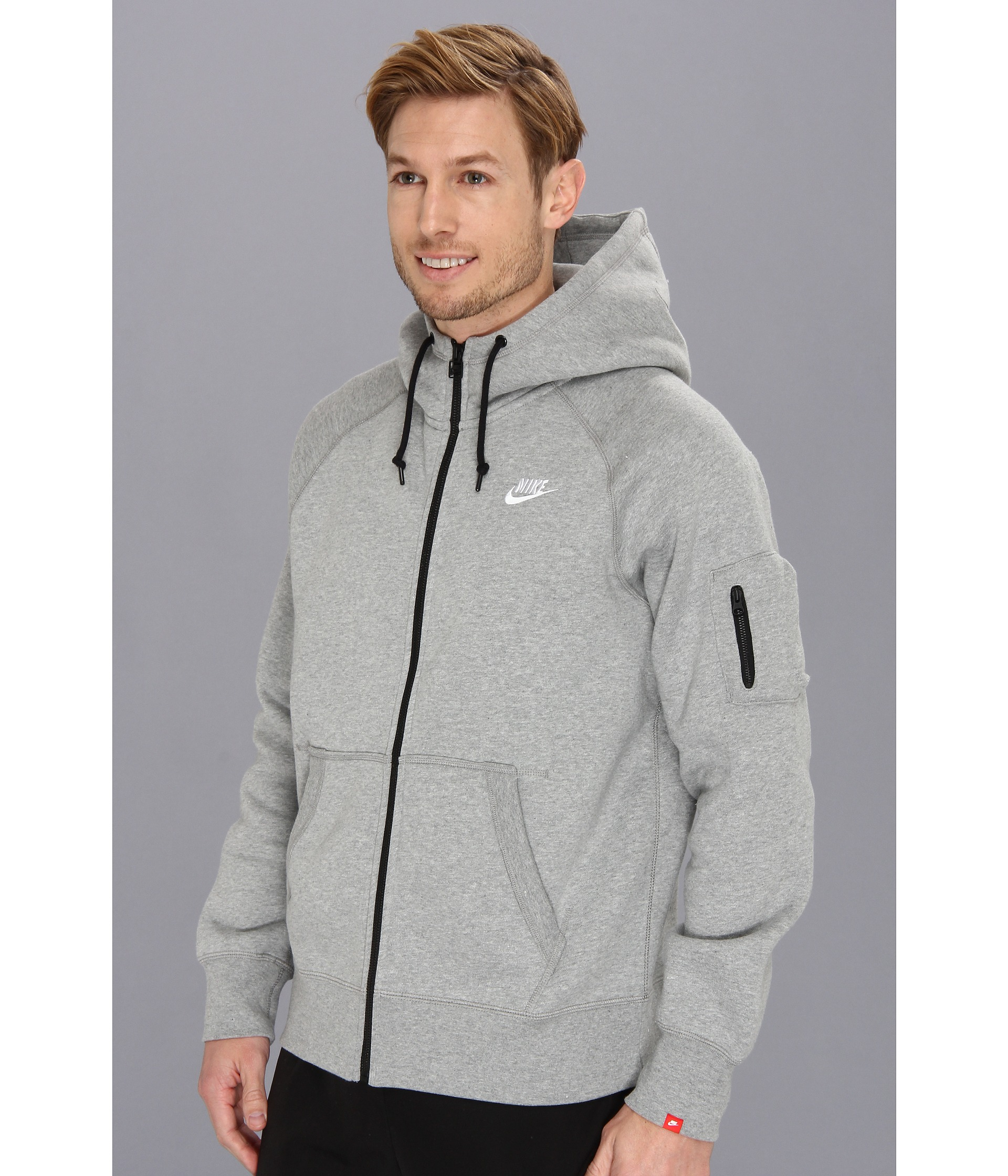 Lyst - Nike Aw77 Fleece Fz Hoodie in Gray for Men