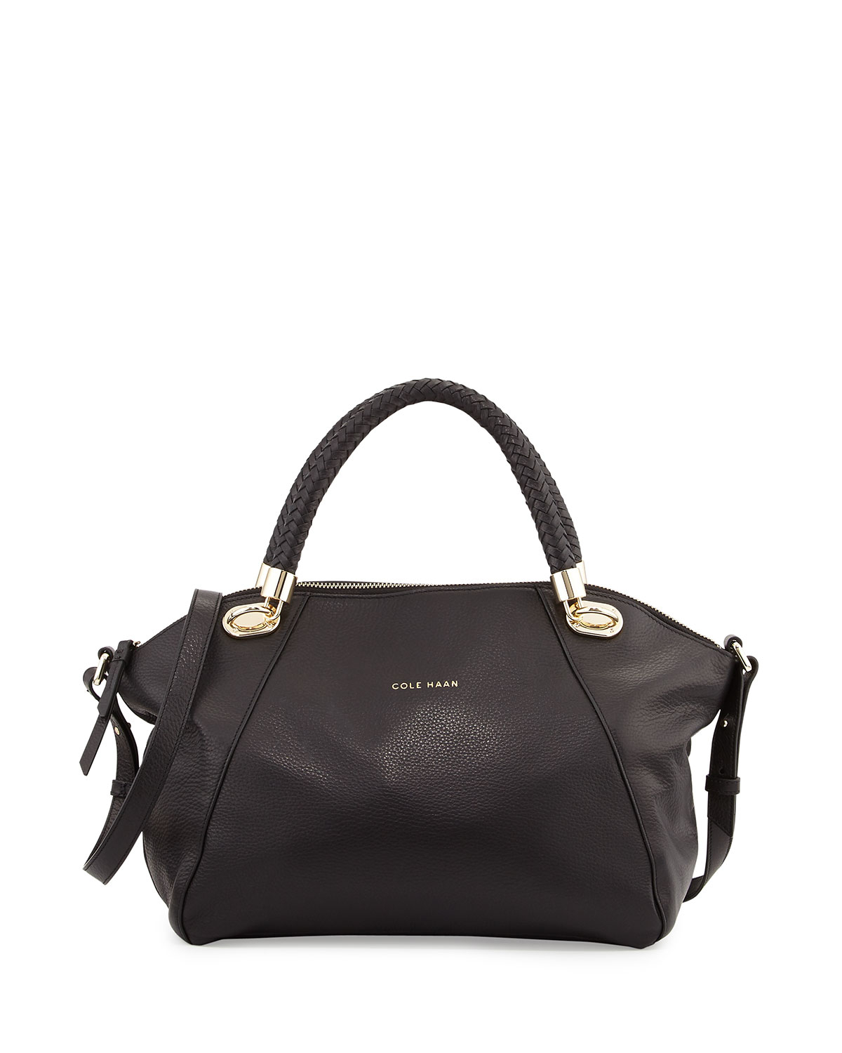 Lyst - Cole Haan Benson Leather Satchel Bag in Black