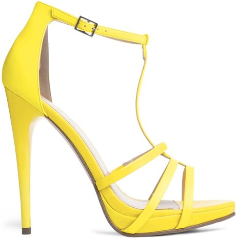 Carvela Kurt Geiger Jennie Neon Yellow Heeled Sandal in Yellow ...