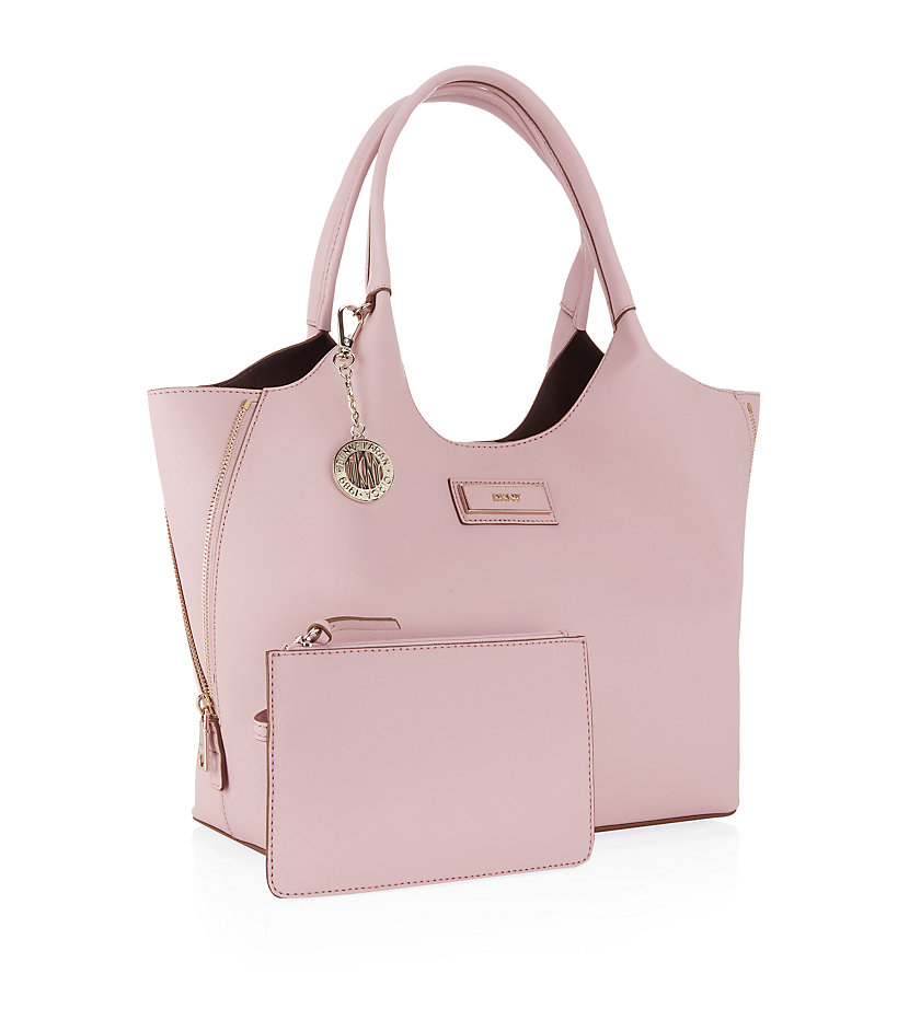 Dkny Saffiano Tote Bag in Pink (Light Pink) | Lyst