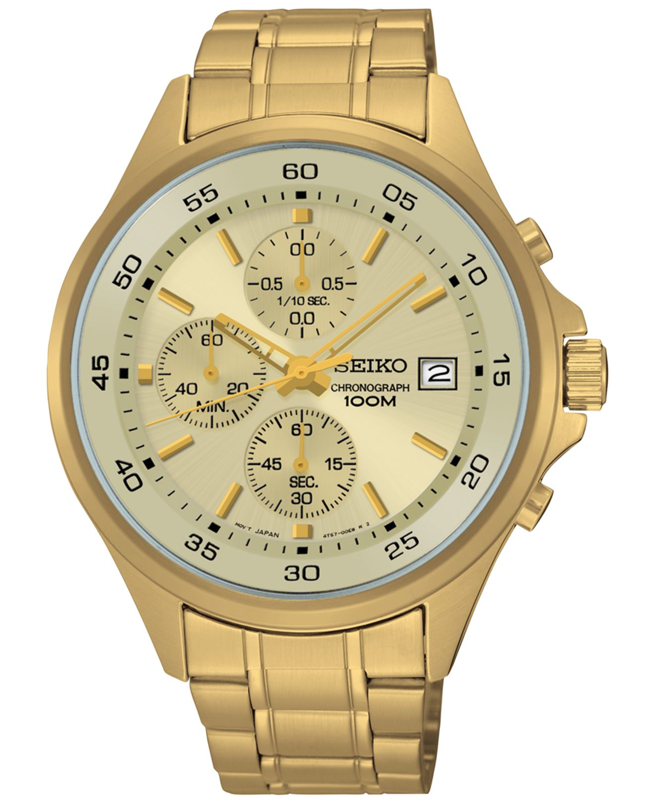 seiko men's bracelet watch