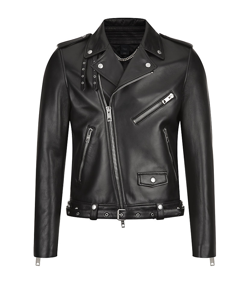 Burberry prorsum Leather Biker Jacket in Black for Men | Lyst