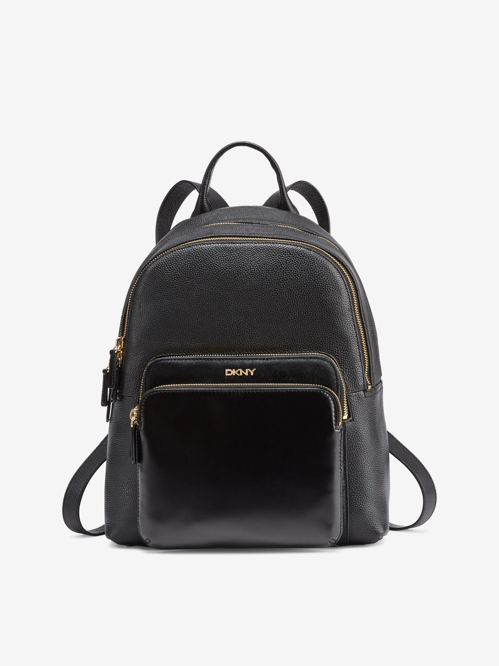 Lyst Dkny Mixed Material Backpack in Black