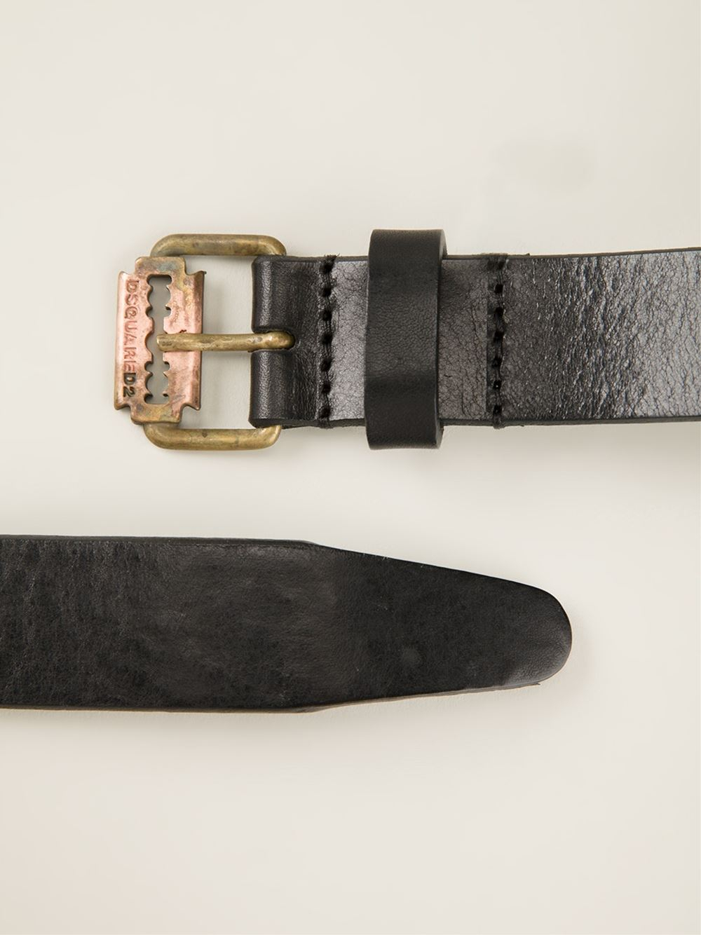 Dsquared² Razor Blade Buckle Belt in Black for Men Lyst