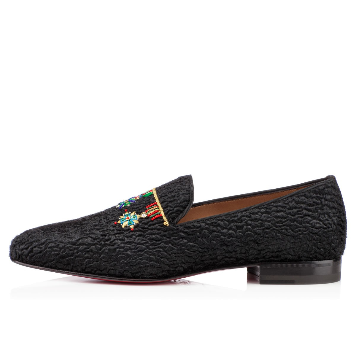 christian louboutin dandelion flat Black Python | cosmetics ...  