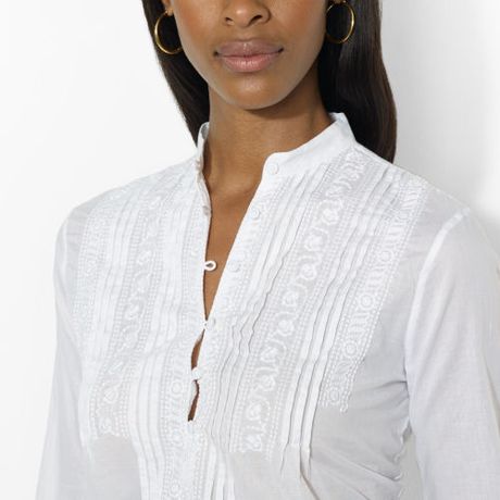 lauren white blouse