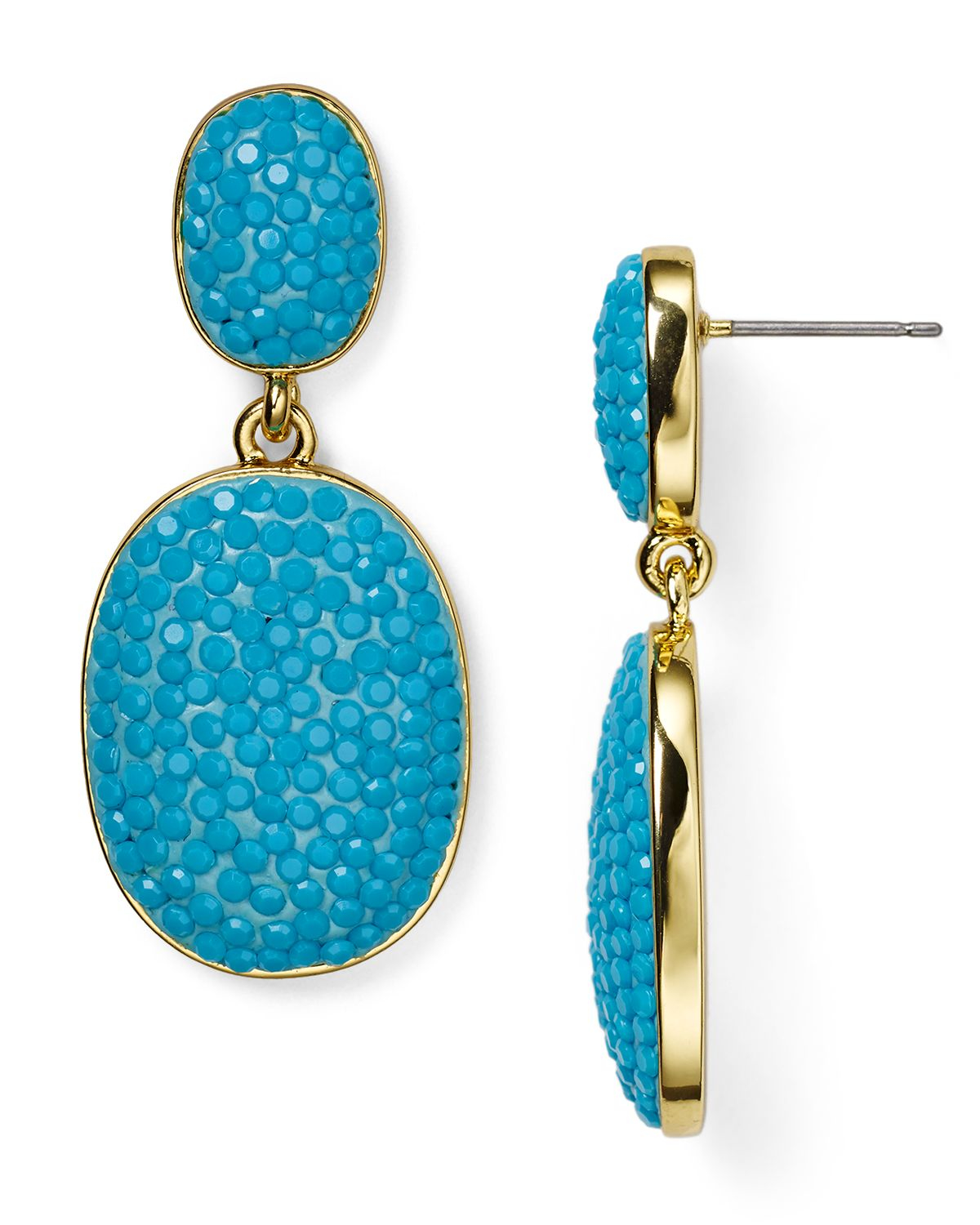 Kate Spade Turquoise Earrings Best All Earring Photos Kamilmaciol Com Lyst Kate Spade New York Pave The Way Drop Earrings In Metallic