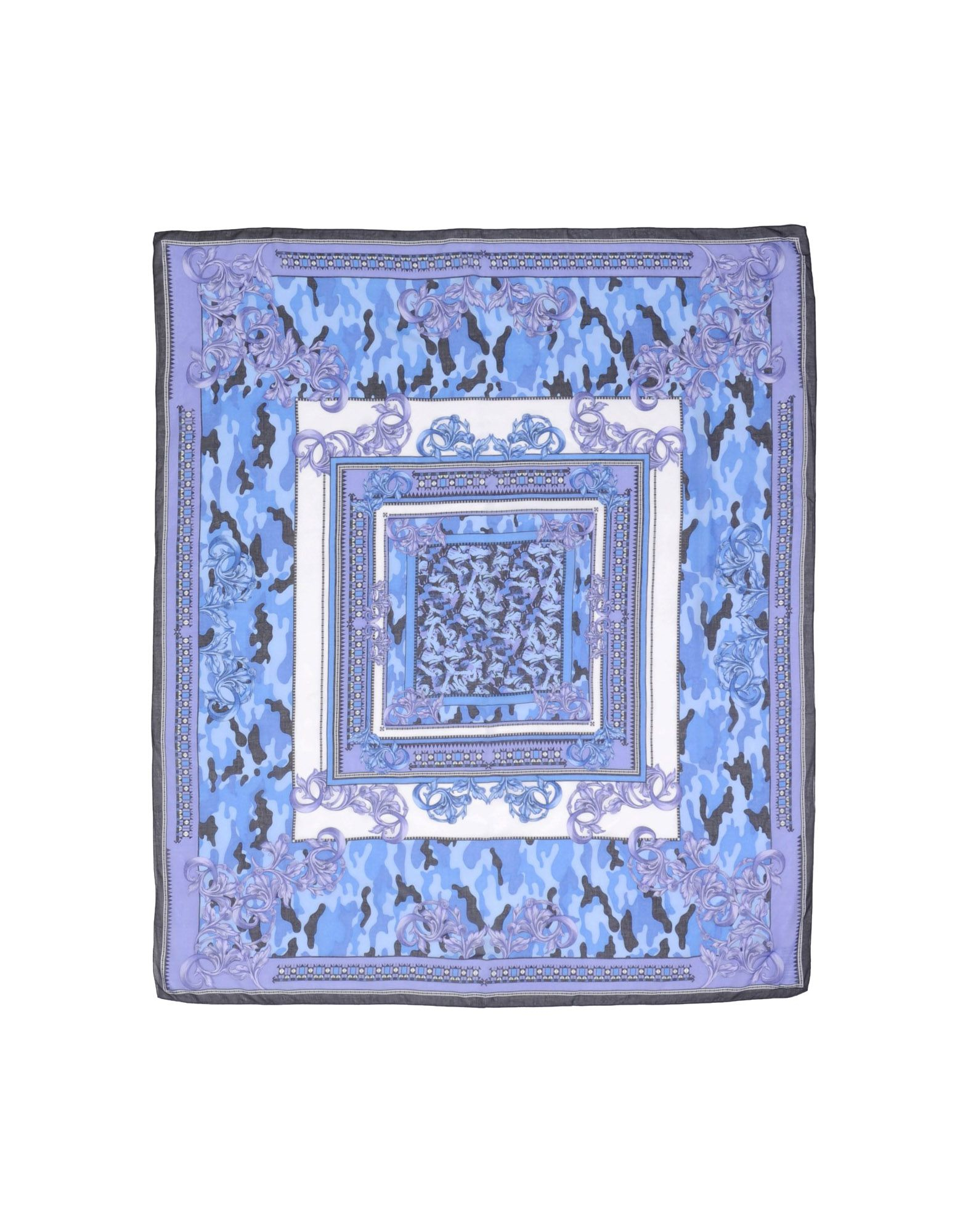 Versace Square Scarf in Blue | Lyst