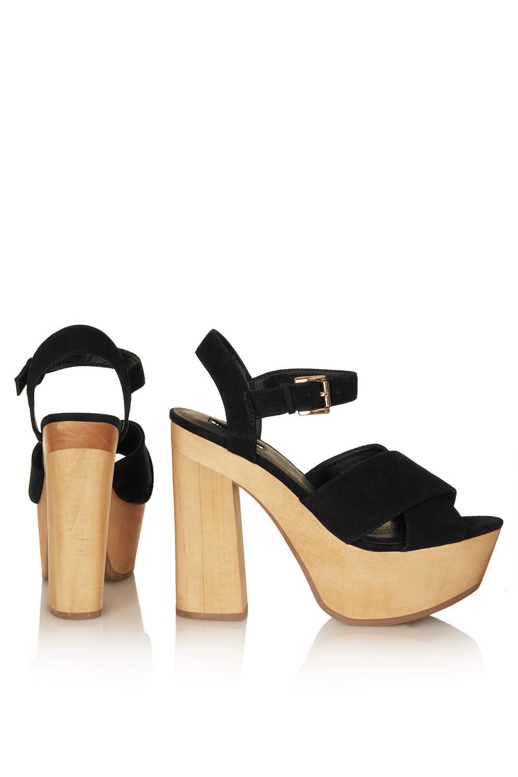 Lyst - Topshop Lilli Platform Sandals in Black