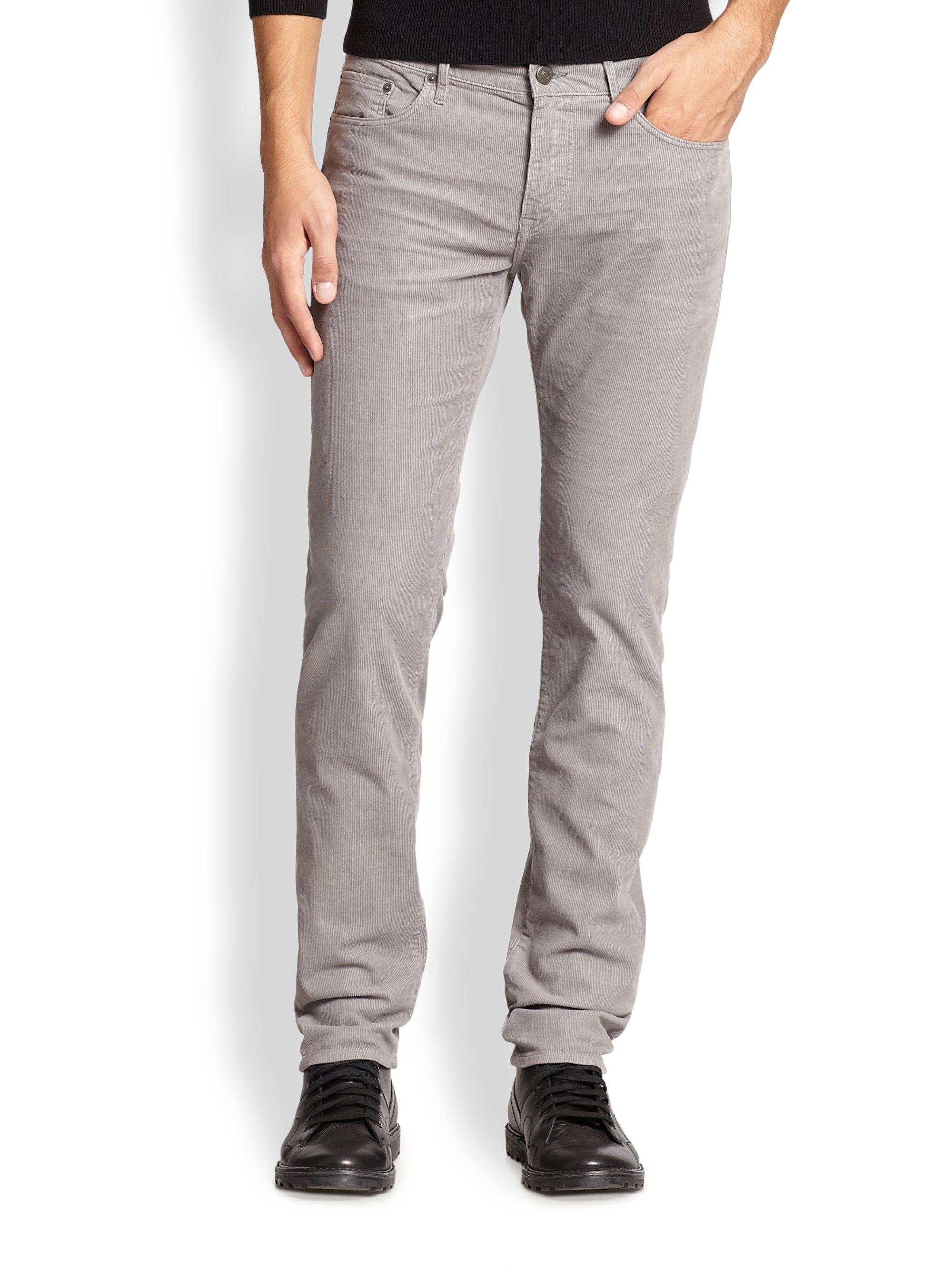 Lyst - Burberry Brit Slim-fit Jeans in Gray for Men