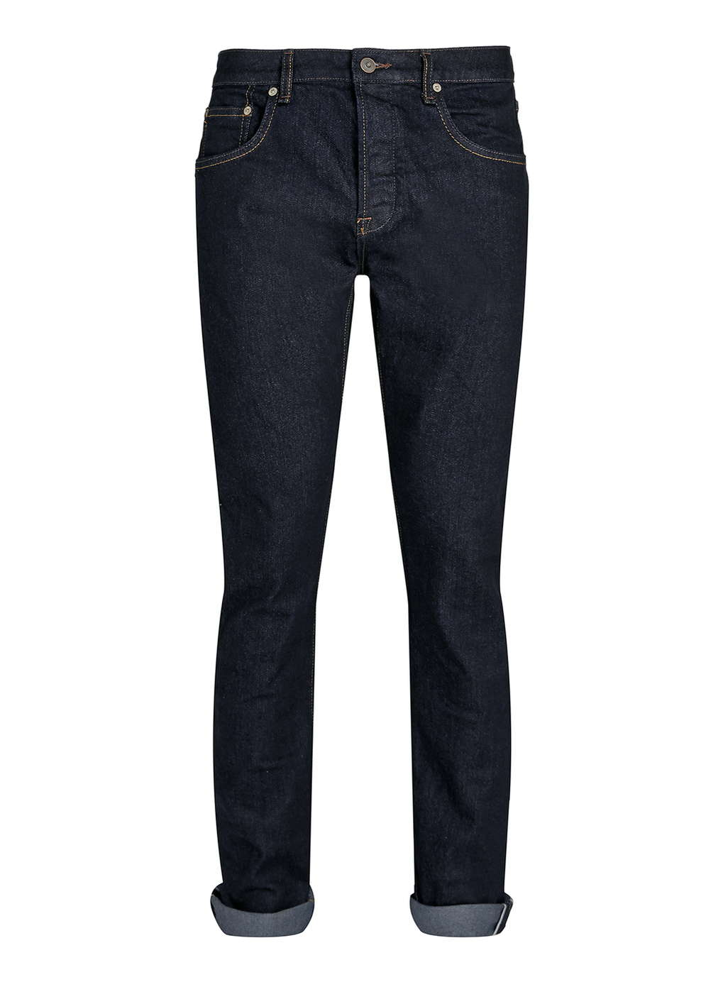 Topman Raw Stretch Slim Selvedge Jeans in Blue for Men | Lyst