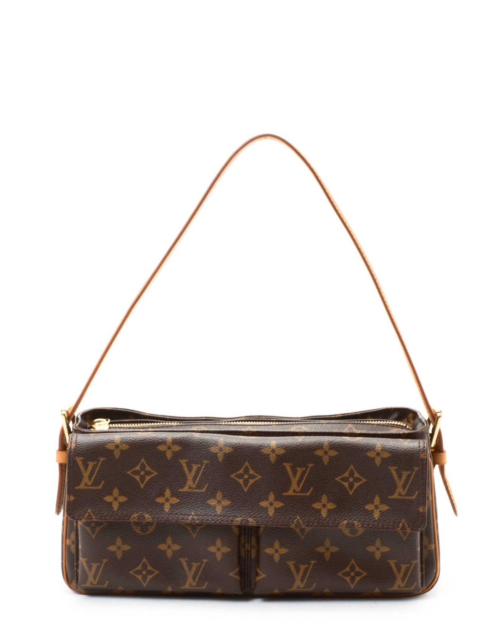 Lyst Louis Vuitton Monogram Coated Canvas Shoulder Bag Vintage Gallery