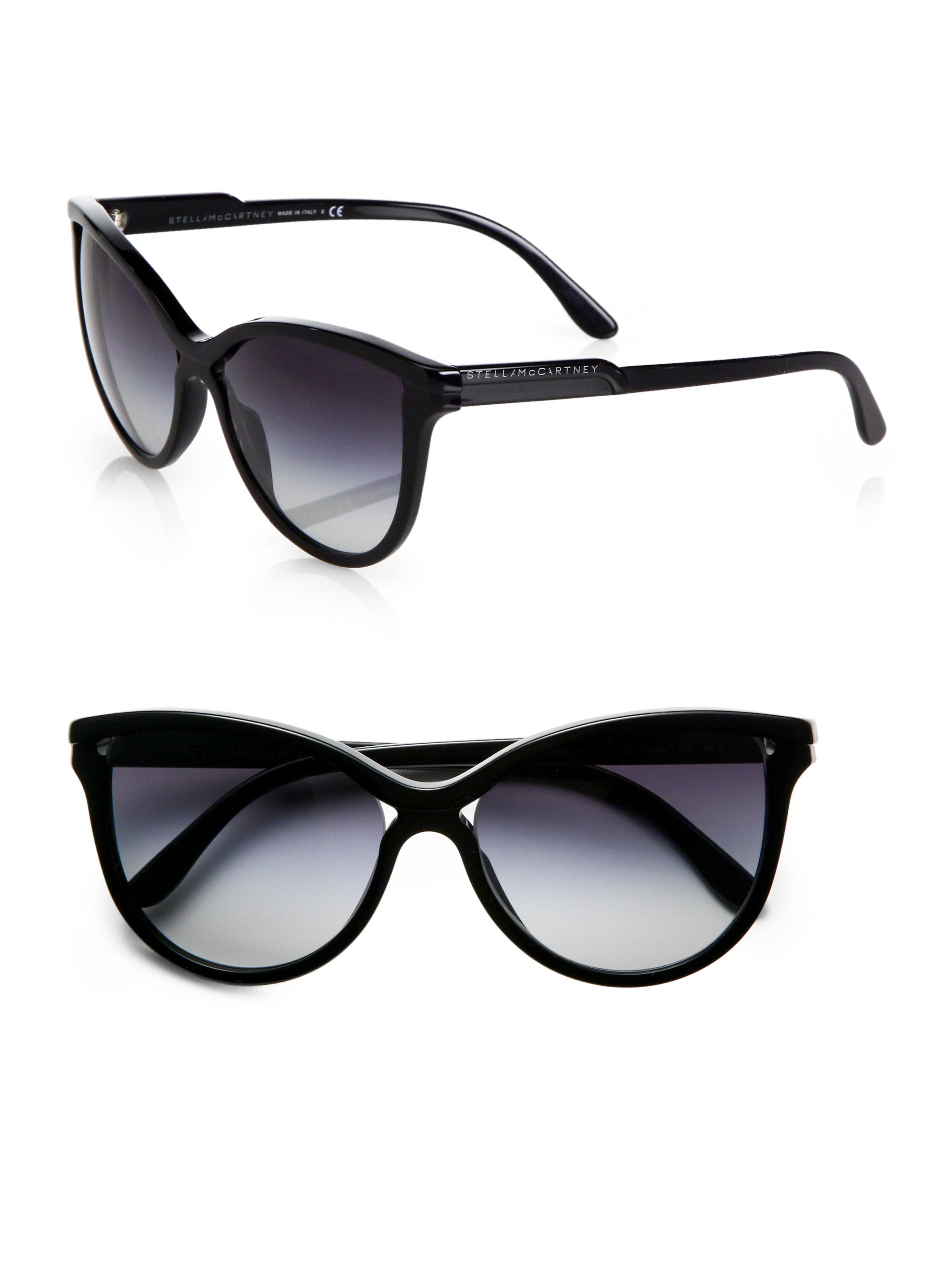 Lyst Stella Mccartney Butterfly Cat'SEye Acetate Sunglasses in Black