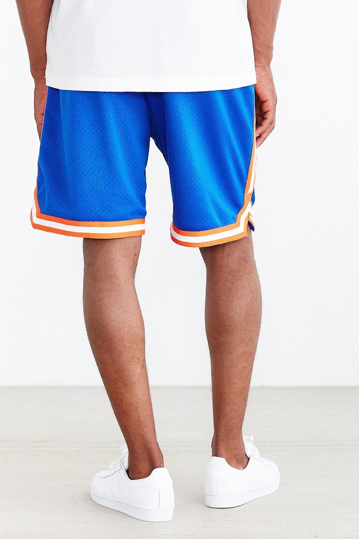 Mitchell & ness New York Knicks Authentic Short in Blue for Men | Lyst