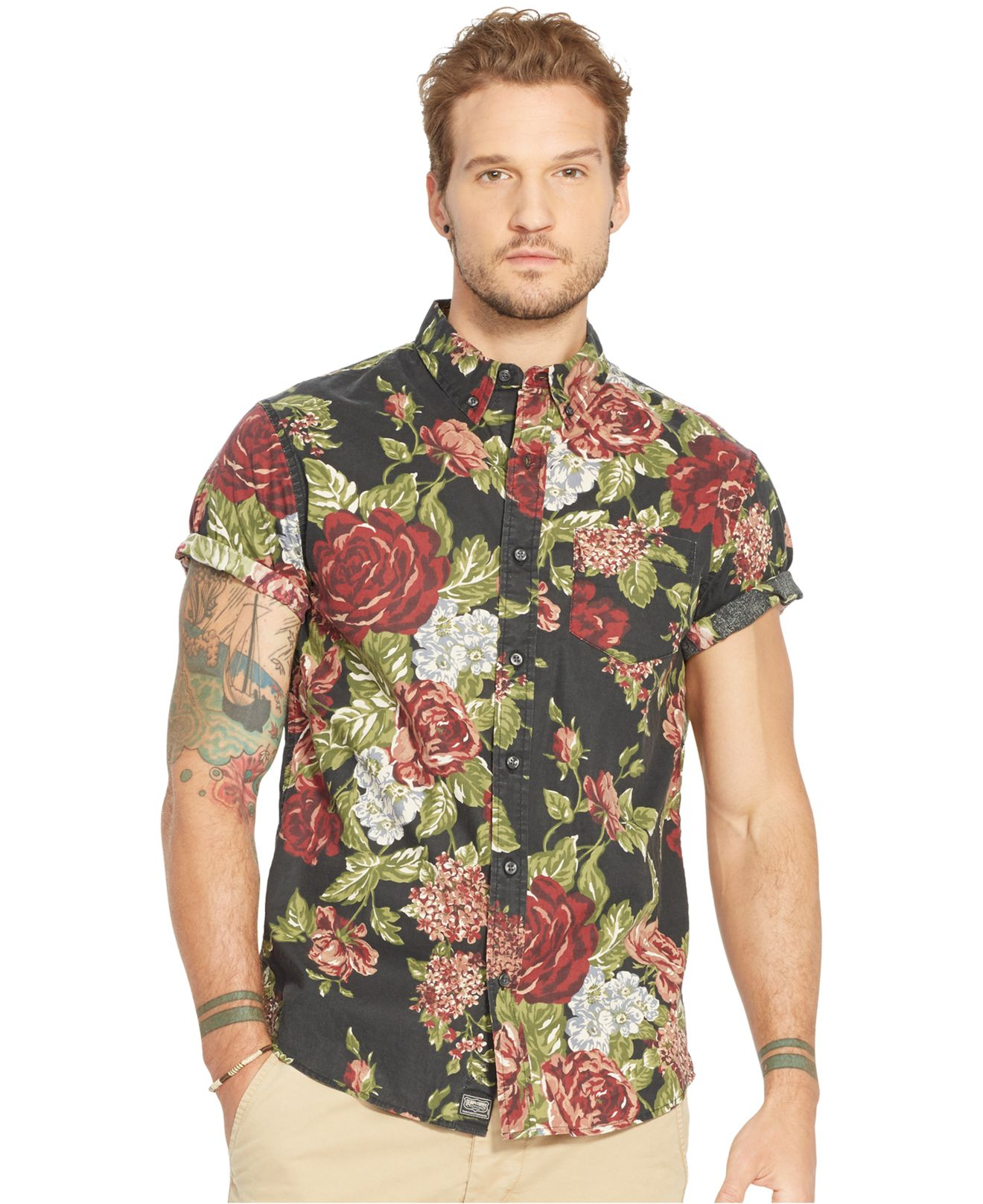 Denim & supply ralph lauren Kingdom Floral Shirt for Men | Lyst